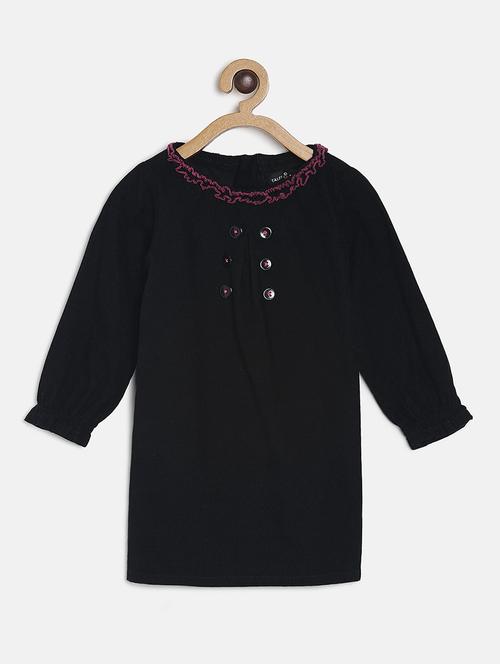 black cotton frock - 16853092 - Standard Image - 1
