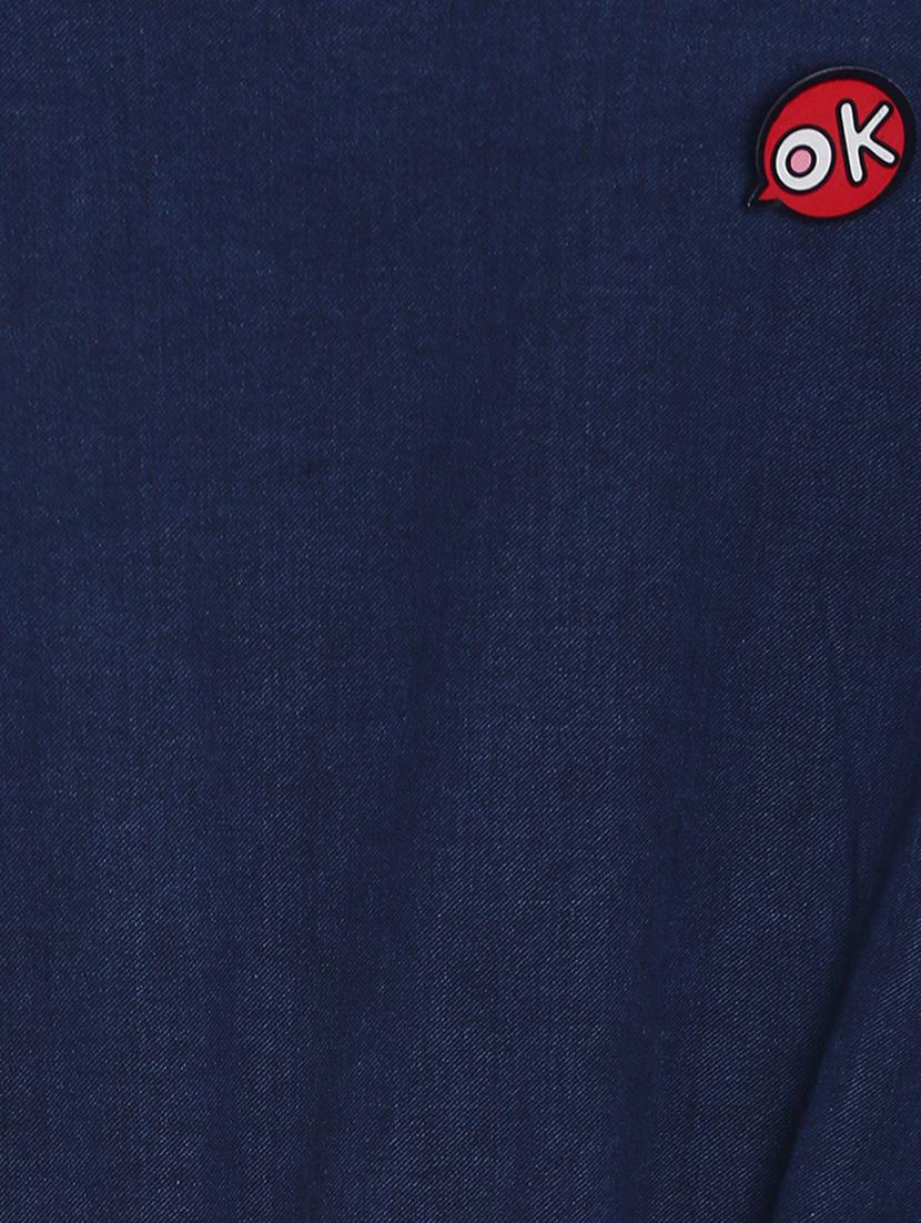 blue cotton full length jumpsuit - 16853111 - Zoom Image - 3