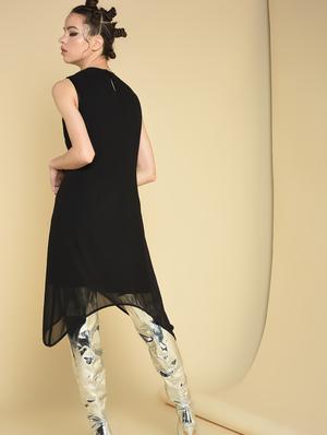 embellish detail asymmetric dress - 16853141 - Standard Image - 4