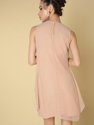 rosewater pink embellished neck shift dress - 16853142 - Standard Image - 4