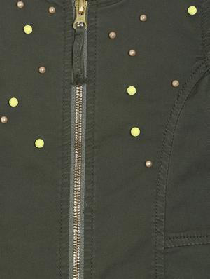 green cotton regular jackets - 16853203 - Standard Image - 3