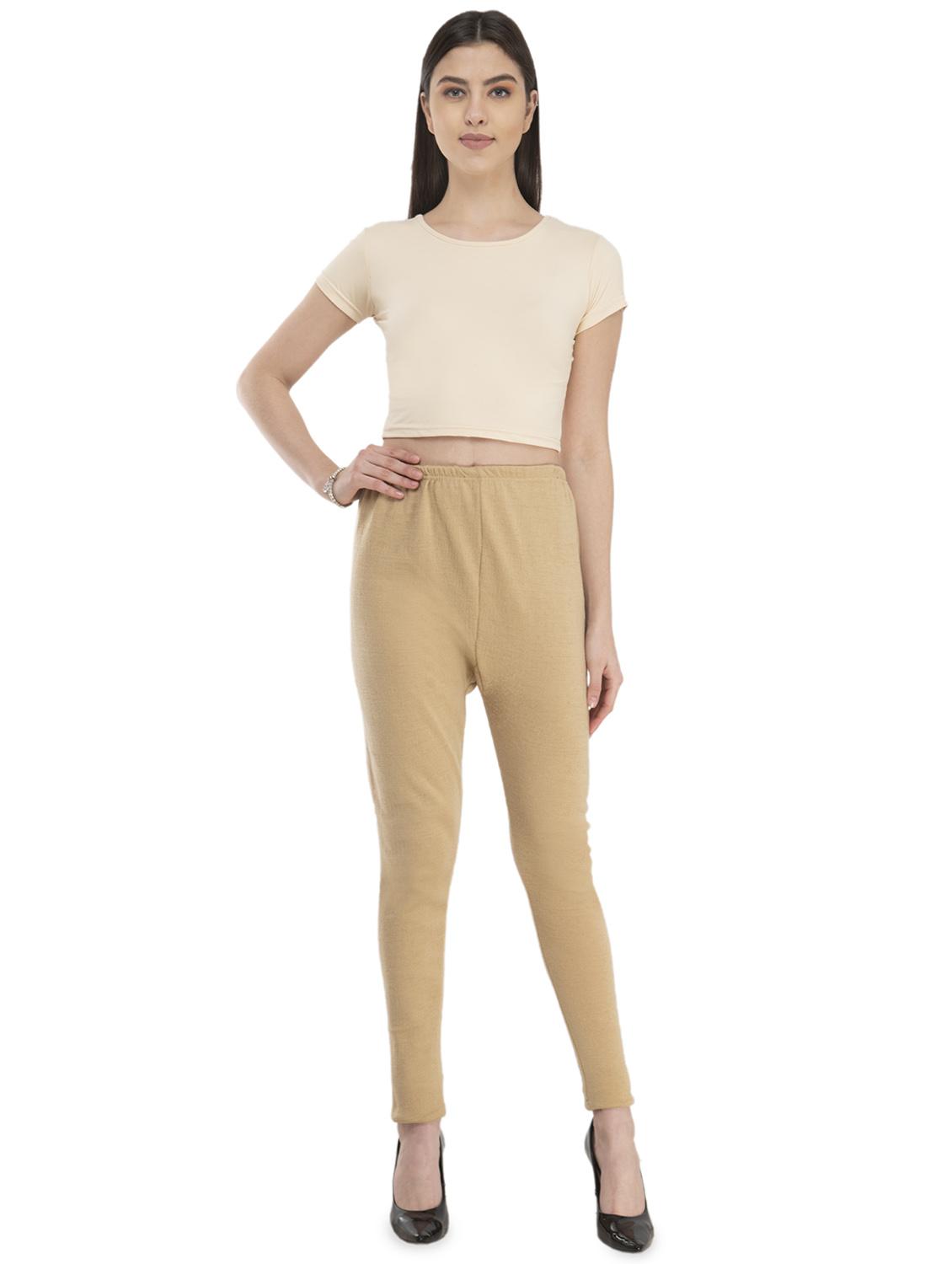 beige wool leggings - 16853788 - Zoom Image - 4
