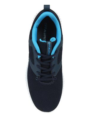 navy lace-up sports shoes - 16854560 - Standard Image - 4