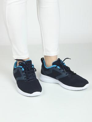 navy lace-up sports shoes - 16854560 - Standard Image - 5