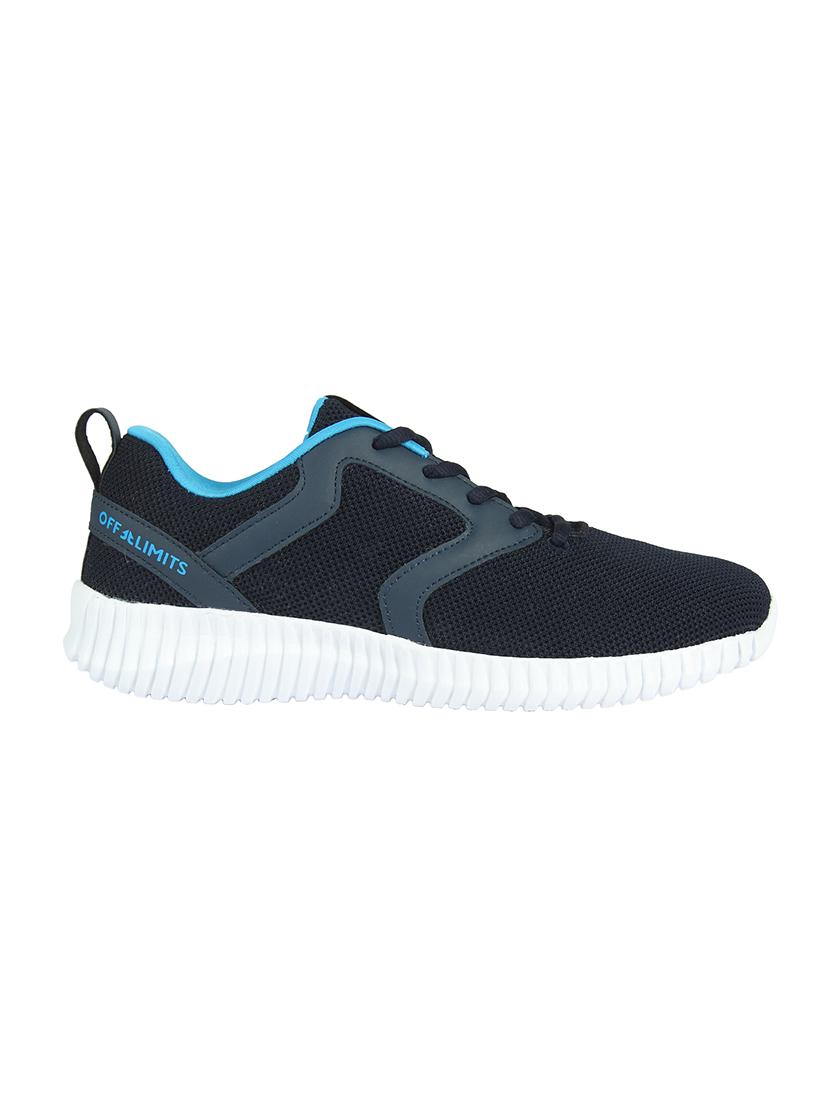 navy lace-up sports shoes - 16854560 - Zoom Image - 2