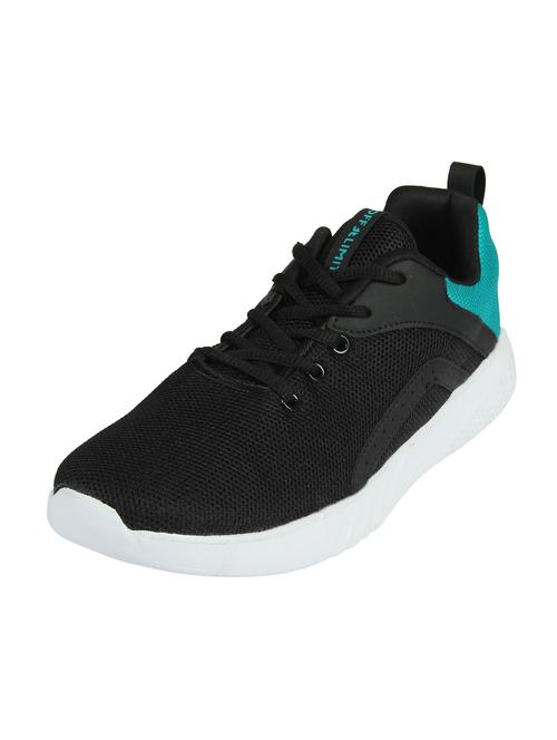 black mesh lace up sport shoes - 16854573 - Standard Image - 1