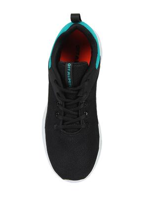 black mesh lace up sport shoes - 16854573 - Standard Image - 4