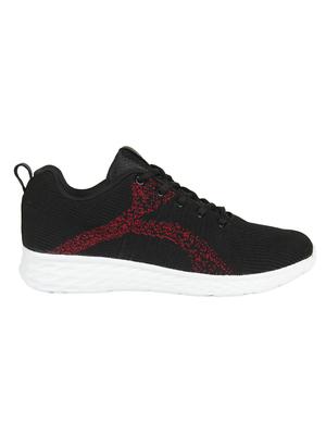 black fabric lace up sport shoes - 16854576 - Standard Image - 2