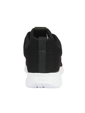 black fabric lace up sport shoes - 16854576 - Standard Image - 3