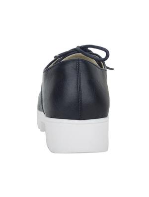 girl's navy blue lace up solid ballerina - 16854883 - Standard Image - 2