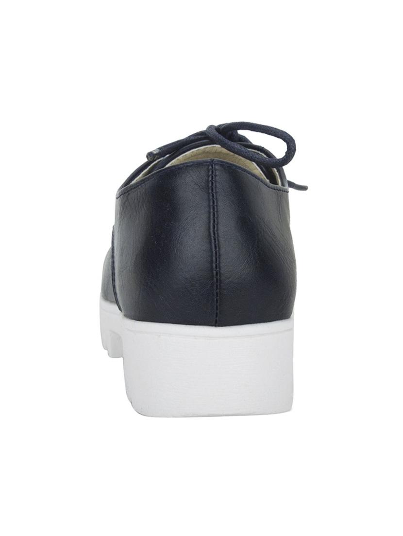 girl's navy blue lace up solid ballerina - 16854883 - Zoom Image - 2