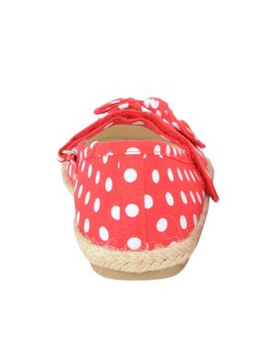 girl's red polka dots slip on sandal - 16854887 - Standard Image - 3