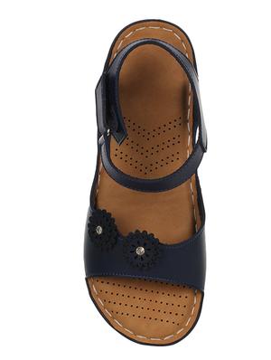 blue back strap sandals - 16855337 - Standard Image - 4