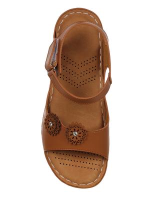 tan back strap sandals - 16855348 - Standard Image - 4