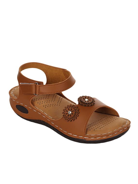 tan back strap sandals - 16855348 - Zoom Image - 1