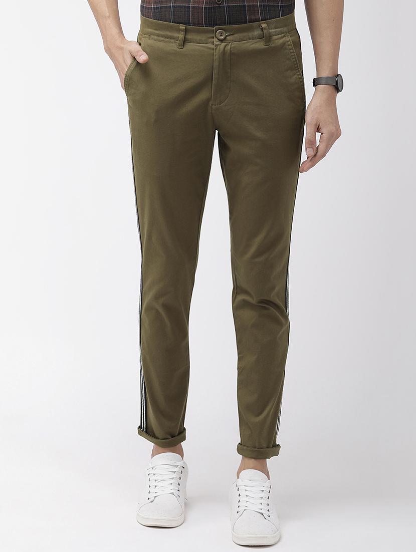 green taped chinos - 16855351 - Zoom Image - 1