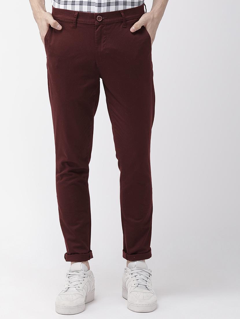 red solid chinos - 16855355 - Zoom Image - 1