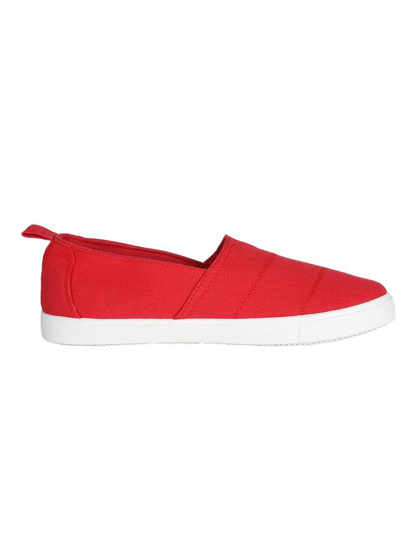 red slip on casual shoes - 16855802 - Zoom Image - 2