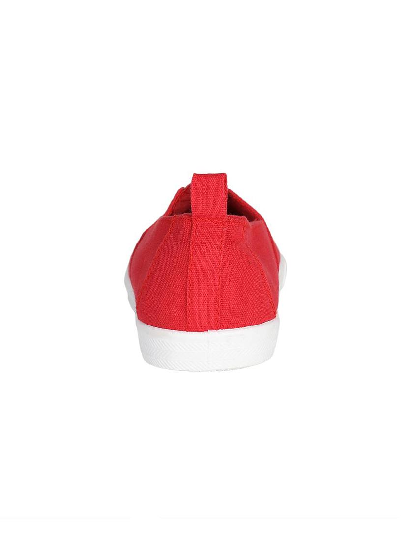 red slip on casual shoes - 16855802 - Zoom Image - 3