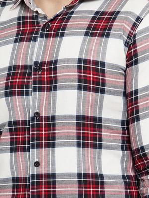 white checkered casual shirt - 16855899 - Standard Image - 5