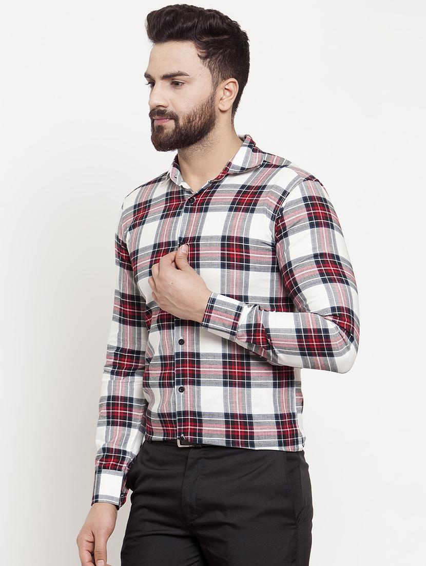 white checkered casual shirt - 16855899 - Zoom Image - 2