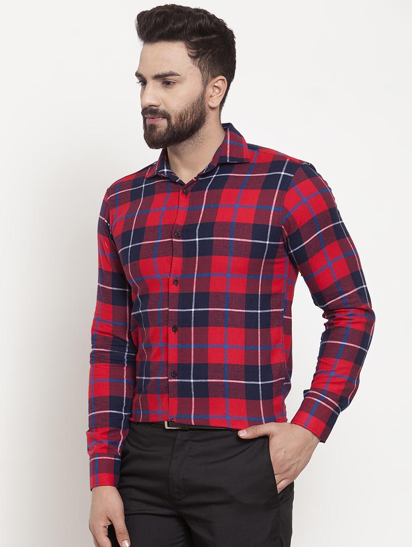 red checkered casual shirt - 16855900 - Zoom Image - 2