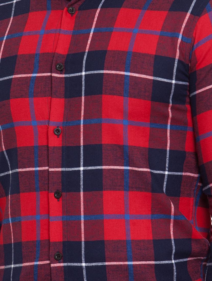 red checkered casual shirt - 16855900 - Zoom Image - 5