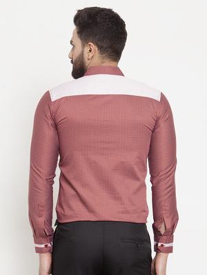red printed casual shirt - 16855906 - Standard Image - 3