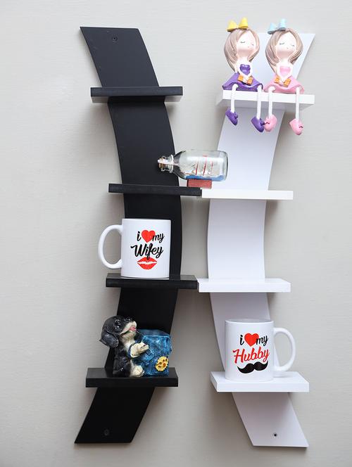 5 tier shape wall shelves (set of 2) - 16856065 - Very Small Image - 1