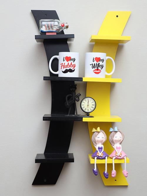 5 tier shape wall shelves (set of 2) - 16856066 - Standard Image - 1