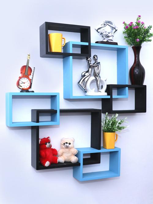 decorative storage & intersecting shape wall shelves - 16856075 - Very Small Image - 1