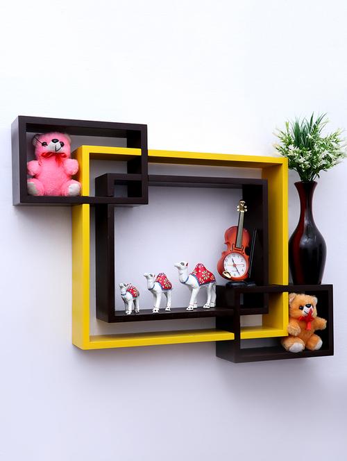 mdf decoretive wall mount storage 4 shelves - 16856297 - Standard Image - 1
