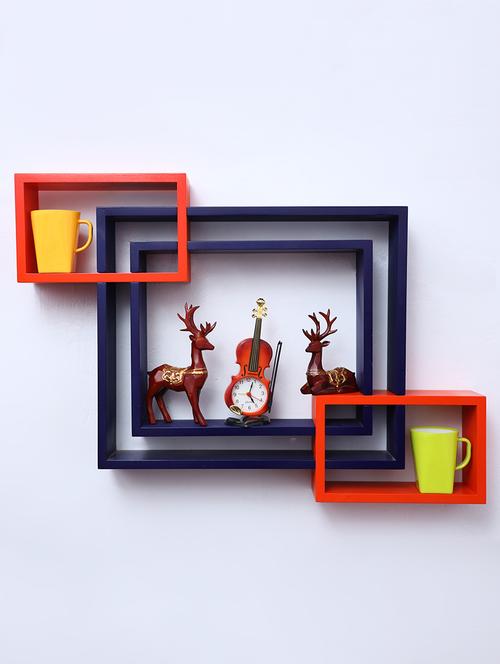 mdf decoretive wall mount storage 4 shelves - 16856300 - Standard Image - 1