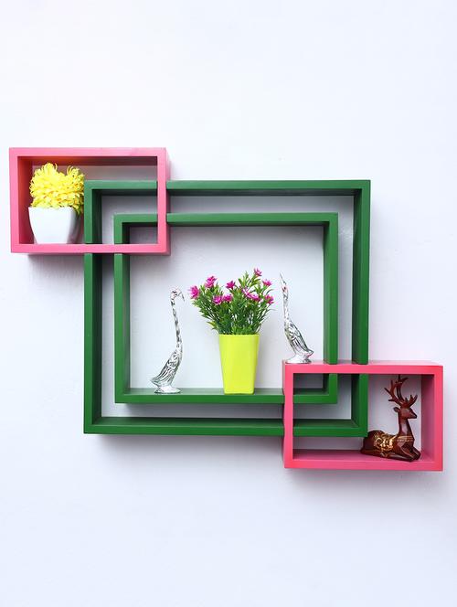 mdf decoretive wall mount storage 4 shelves - 16856307 - Very Small Image - 1