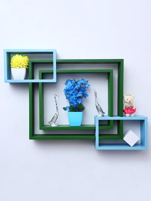 mdf decoretive wall mount storage 4 shelves - 16856310 - Standard Image - 1