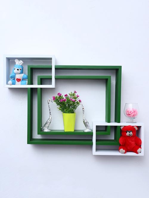 mdf decoretive wall mount storage 4 shelves - 16856311 - Standard Image - 1