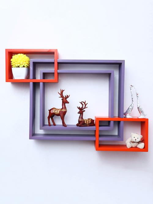 mdf decoretive wall mount storage 4 shelves - 16856314 - Very Small Image - 1