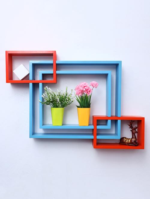 mdf decoretive wall mount storage 4 shelves - 16856315 - Very Small Image - 1