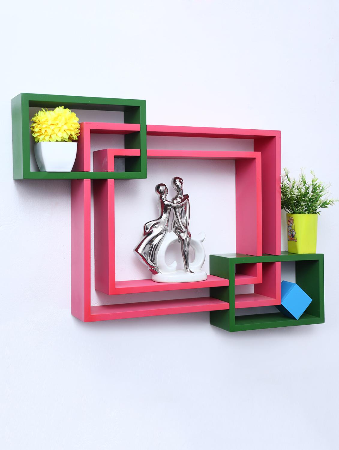mdf decoretive wall mount storage 4 shelves - 16856319 - Zoom Image - 1