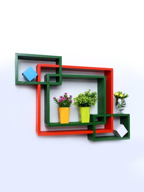 mdf decoretive wall mount storage 4 shelves - 16856343 - Standard Image - 1