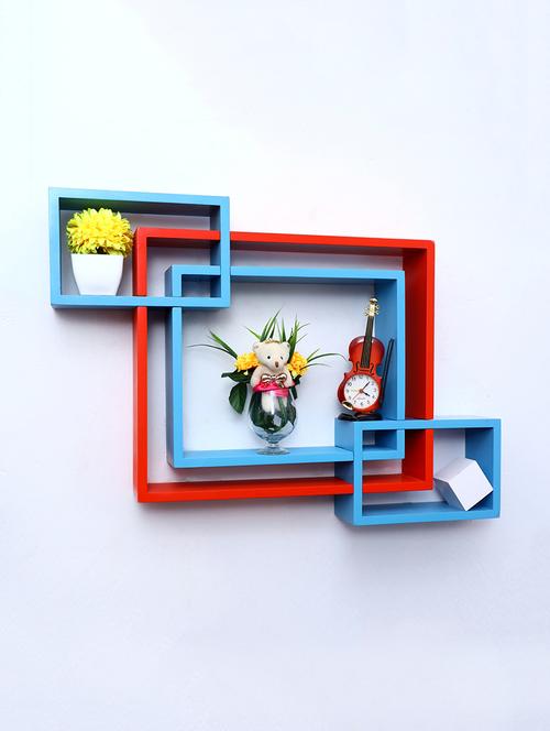mdf decoretive wall mount storage 4 shelves - 16856344 - Standard Image - 1