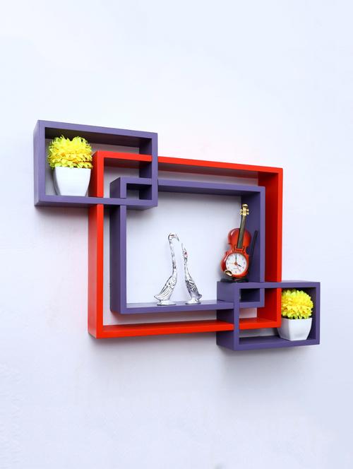 mdf decoretive wall mount storage 4 shelves - 16856352 - Standard Image - 1
