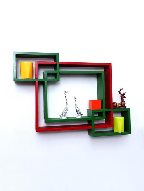 mdf decoretive wall mount storage 4 shelves - 16856354 - Standard Image - 1