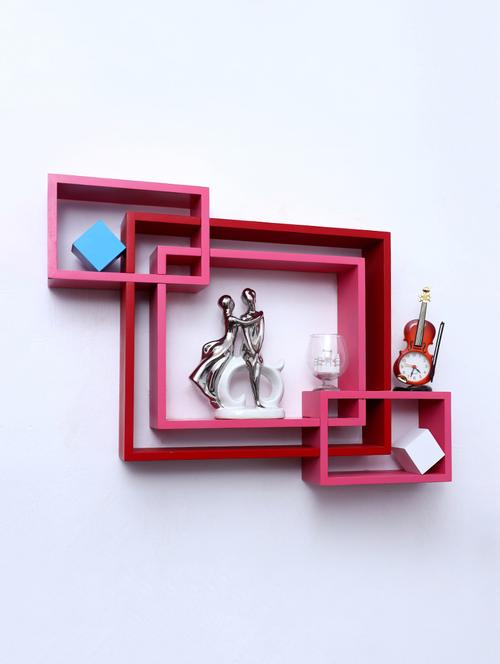 mdf decoretive wall mount storage 4 shelves - 16856356 - Standard Image - 1