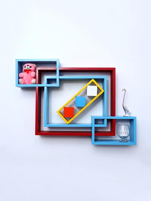 mdf decoretive wall mount storage 4 shelves - 16856358 - Standard Image - 1