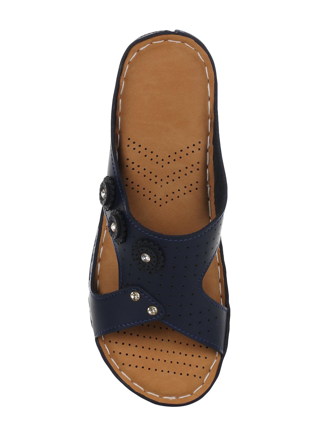 blue slip on sandals - 16856802 - Zoom Image - 4