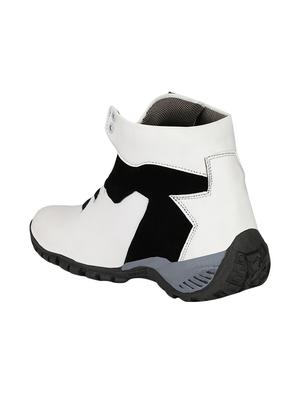 white leatherette low ankle boots - 16856895 - Standard Image - 3