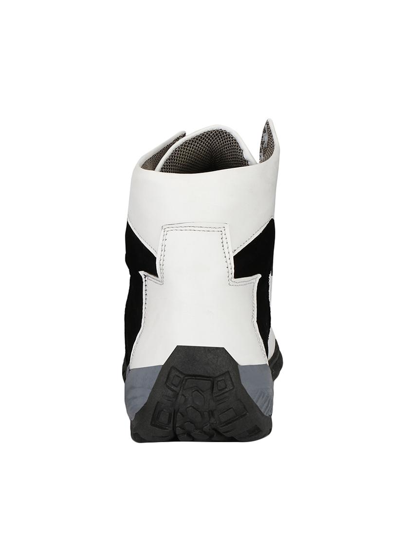 white leatherette low ankle boots - 16856895 - Zoom Image - 2