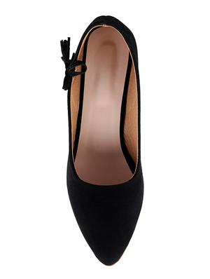 black slip on pumps - 16857971 - Standard Image - 4
