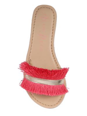 gold leather flat - 16858041 - Standard Image - 4